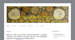 Desktop Screenshot of cordwoodmasonry.com