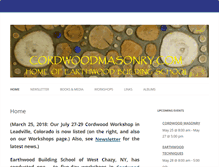 Tablet Screenshot of cordwoodmasonry.com